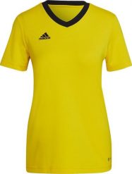 Adidas Koszulka damska adidas Entrada 22 Jersey żółta HI2125 : Rozmiar - S. Żółte t-shirty damskie Adidas, s, bez wzorów, z jersey, bez kołnierzyka. Za 65.69 zł.