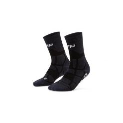 Skarpety hikingowe damskie kompresyjne do połowy łydki z maks amortyzacją CEP. Czarne skarpety damskie CEP, bez wzorów, z elastanu. Za 114.00 zł.