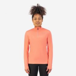 Bluza damska Rogelli Core. Brązowe bluzy sportowe damskie Rogelli, m, bez wzorów, z materiału, bez kaptura, do biegania. Za 205.90 zł.