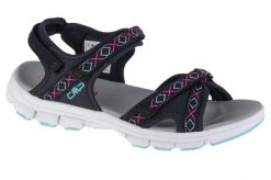 Sandały damskie, Almaak Hiking Sandal. Czerwone sandały damskie CMP, bez wzorów, z materiału, bez obcasa, bez zapięcia. Za 239.99 zł.