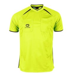 Koszulka sędziowska Stanno Bergamo II. Żółte koszulki sportowe męskie STANNO, l, bez wzorów, z materiału, bez kołnierzyka, bez ramiączek, do piłki nożnej. Za 170.50 zł.