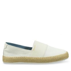 Espadryle Gant. Białe espadryle damskie GANT, bez wzorów, bez obcasa, bez zapięcia. Za 199.99 zł.