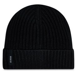 Czapka Guess. Czarne czapki i kapelusze męskie Guess, na zimę, z aplikacjami. Za 149.99 zł.