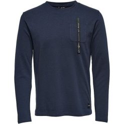 ONLY&SONS Męska sweter Saul kieszonkowy Ls Ciemny Sapphire (rozmiar M). Niebieskie swetry przez głowę męskie Only&Sons, m, bez wzorów, bez kołnierzyka. W wyprzedaży za 46.00 zł.