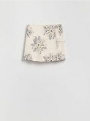 Spódnico-szorty z dodatkiem lnu - wielobarwny. Szorty damskie Reserved, l, bez wzorów, z wiskozy. Za 149.99 zł.