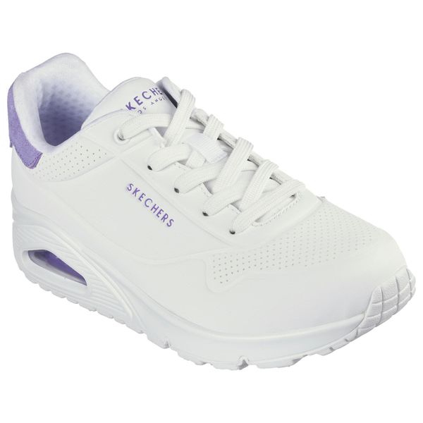 Buty do chodzenia damskie Skechers 177092WMNT. Białe obuwie sportowe damskie Skechers, bez wzorów, z materiału, trekkingowe, Skechers Sport. Za 404.83 zł.