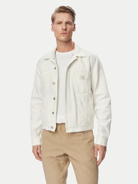 Tommy Jeans Kurtka jeansowa Ryan DM0DM22267 Biały Regular Fit. Białe kurtki męskie Tommy Jeans, m, bez wzorów, z bawełny, bez kaptura. Za 569.99 zł.