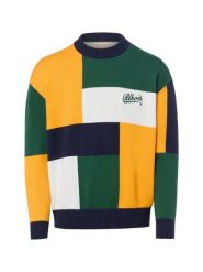 BLKVIS Męski sweter z dzianiny - Peacoat Mężczyźni Bawełna wielokolorowy|pomarańczowy, XL. Brązowe swetry przez głowę męskie BLKVIS, m, bez wzorów, z bawełny, bez kołnierzyka. Za 499.95 zł.