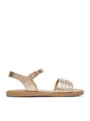 Lasocki Sandały CEO-WI23-3096-09 Złoty. Żółte sandały damskie Lasocki, bez wzorów, ze skóry, bez obcasa, na płaskiej podeszwie, bez zapięcia. Za 159.99 zł.