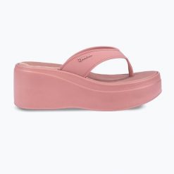 Japonki damskie Ipanema Solaris. Czerwone klapki damskie Ipanema, bez wzorów, z materiału, eleganckie, bez obcasa. Za 179.99 zł.