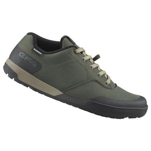 Buty Shimano SH-GF400. Zielone buty sportowe męskie Shimano, z gumy, bez zapięcia, rowerowe. Za 525.50 zł.