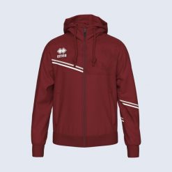 Kurtka z kapturem Errea Eber. Czerwone kurtki męskie ERREA, m, z aplikacjami, z materiału, eleganckie, z kapturem. Za 291.00 zł.