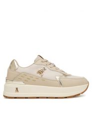 Patrizia Pepe Sneakersy PPJ917.02 Beżowy. Brązowe buty sportowe dziewczęce Patrizia Pepe, bez wzorów, ze skóry, bez zapięcia. Za 659.99 zł.