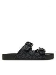 MICHAEL Michael Kors Klapki Byers 40T5BYFS1D Czarny. Czarne klapki damskie MICHAEL Michael Kors, bez wzorów, z materiału, bez obcasa. Za 469.99 zł.
