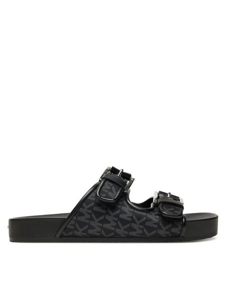 MICHAEL Michael Kors Klapki Byers 40T5BYFS1D Czarny. Czarne klapki damskie MICHAEL Michael Kors, bez wzorów, z materiału, bez obcasa. Za 469.99 zł.