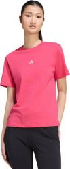 Adidas Koszulka damska Essentials Small Logo różowa KF8395 L. Czerwone t-shirty damskie Adidas, l, bez wzorów, bez kołnierzyka. Za 115.55 zł.