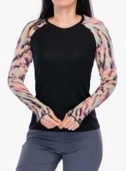 Bluza termoaktywna damska Mons Royale Bella LS. Czarne bluzy damskie Mons Royale, xs, bez wzorów, z elastanu, bez kaptura. Za 393.70 zł.
