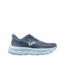Buty biegowe Mizuno Wave Horizon 9 Wild Wind/White/Vista Blue. Białe obuwie sportowe damskie Mizuno, bez wzorów, z materiału, do biegania, mizuno wave. Za 559.99 zł.