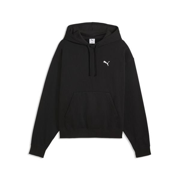 Męska bluza oversize z kapturem Essentials PUMA. Niebieskie bluzy męskie Puma, l, bez wzorów, z bawełny, z kapturem. Za 269.00 zł.