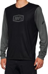 100% Koszulka męska 100% AIRMATIC Long Sleeve black roz. XL (NEW 2022). Czarne bluzki z długim rękawem męskie 100%, m, bez wzorów, bez kołnierzyka. Za 191.38 zł.