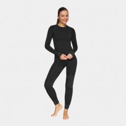 Bielizna termoaktywna turystyczna damska Alpinus Tactical Base Layer Set. Czarna bielizna termoaktywna damska Alpinus, l, bez wzorów, bez ramiączek. Za 285.80 zł.