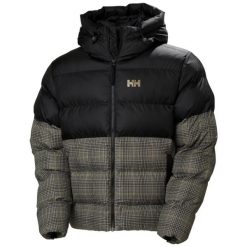 Kurtka puchowa Helly Hansen Oslo Graphic Puffy. Brązowe kurtki męskie Helly Hansen, bez wzorów, z materiału, eleganckie, bez kaptura. W wyprzedaży za 1,039.20 zł.