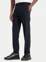 BOSS Chinosy 50571678 Granatowy Tapered Fit. Niebieskie eleganckie spodnie męskie Boss, m, bez wzorów, z syntetyku. Za 599.99 zł.
