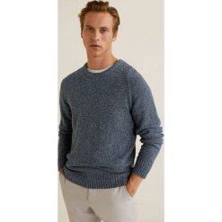 Mango Man - Sweter Toxic. Szare swetry przez głowę męskie Mango Man, z bawełny, z okrągłym kołnierzem. Za 199.90 zł.