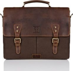 Paolo Peruzzi TORBA MĘSKA NA RAMIĘ BRĄZOWA PAOLO PERUZZI T-07-BR. Brązowe torby na ramię męskie Paolo Peruzzi, bez wzorów, na ramię. Za 427.70 zł.