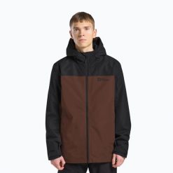 Kurtka 3w1 męska Jack Wolfskin Taubenberg 3In1. Brązowe kurtki męskie Jack Wolfskin, m, bez wzorów, trekkingowe. Za 679.99 zł.