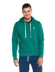 Męska bluza z kapturem Leone, miękka basic. Zielone bluzy męskie LEONE 1947 APPAREL, l, bez wzorów, z bawełny, z kapturem, na fitness i siłownię. Za 105.21 zł.