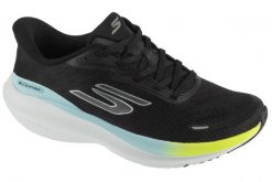 Buty do biegania damskie, Slip-Ins: SKX Aero Pulse. Czarne obuwie sportowe damskie Skechers, bez wzorów, z materiału, do biegania. Za 399.99 zł.