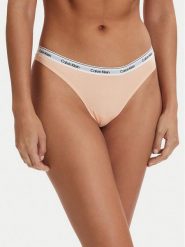 Calvin Klein Underwear Stringi 000QD5043E Pomarańczowy. Brązowe stringi damskie Calvin Klein Underwear, m, bez wzorów, z bawełny. Za 79.99 zł.