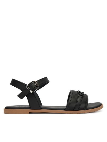 Calvin Klein Sandały Velcro Sandal V3A2-83247-1752 Czarny. Czarne sandały dziewczęce Calvin Klein, ze skóry, bez zapięcia. Za 386.99 zł.