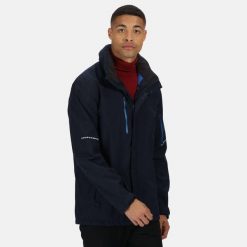 Kurtka Męska Softshell. Niebieskie kurtki męskie Regatta, m, bez wzorów, z materiału, z kapturem. Za 345.99 zł.