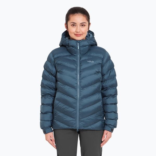 Kurtka ocieplana damska Rab Nebula Pro. Niebieskie kurtki damskie RAB, xs, bez wzorów, z puchu, bez kaptura. Za 809.99 zł.