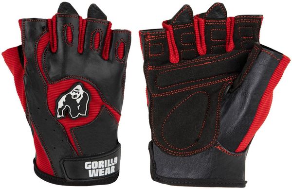 Mitchell Rękawiczki treningowe - Czarny/Czerwony. Czarne rękawiczki męskie GORILLA WEAR, bez wzorów, z bawełny. Za 152.00 zł.