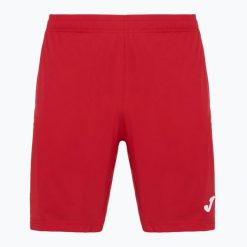 Spodenki tenisowe męskie Joma Montreal. Czerwone krótkie spodenki sportowe męskie Joma, m, bez wzorów, z materiału, tenisowe. Za 94.99 zł.