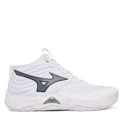 Buty halowe Mizuno. Białe buty sportowe męskie Mizuno, bez zapięcia, mizuno wave. Za 729.99 zł.