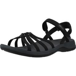 Sandały TEVA W TIRRA TRAVELLE Czarny. Czarne sandały damskie Teva, bez wzorów, z materiału, bez obcasa, bez zapięcia. Za 263.99 zł.
