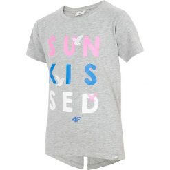 T-shirt dla małych dziewczynek JTSD111A - multikolor melanż. T-shirty i topy dla dziewczynek marki 4f. W wyprzedaży za 39.99 zł.