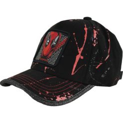Czapka z daszkiem Capslab Marvel Deadpool Strapback CL/MAR/TAG/1/DEA. Czarne czapki i kapelusze męskie CapsLab, bez wzorów. Za 141.99 zł.