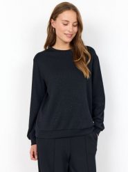 Soyaconcept® Bluza - SC-Banu Kobiety Sztuczne włókno czarny, L. Czarne bluzy damskie l, z aplikacjami, z włókna, bez kaptura. Za 169.95 zł.