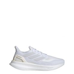 Buty Pureboost 5 Running. Czarne obuwie sportowe damskie Adidas, bez wzorów, z materiału, do biegania. W wyprzedaży za 329.45 zł.