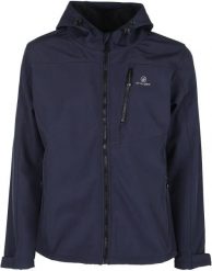 Męska kurtka softshell Athl. Dpt Hermes Night Blue. Niebieskie kurtki męskie Erima, l, bez wzorów, z elastanu. Za 335.99 zł.