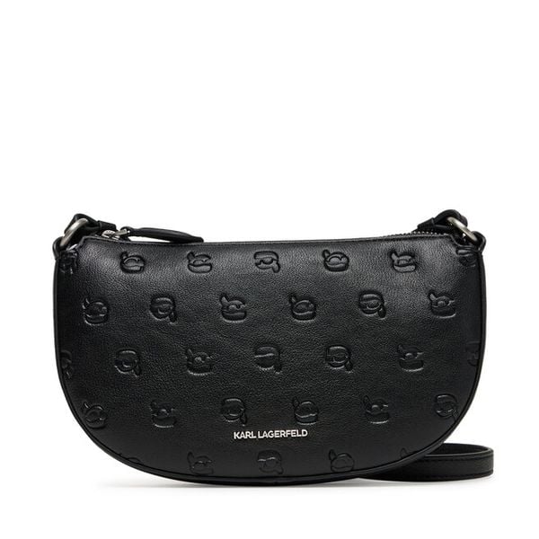 Torebka KARL LAGERFELD. Czarne listonoszki damskie KARL LAGERFELD, bez wzorów, bez dodatków. Za 449.99 zł.