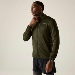 Męska bluza Hillden Marl z zamkiem błyskawicznym. Zielone bluzy męskie Regatta, m, bez wzorów, z poliesteru, bez kaptura. Za 169.99 zł.