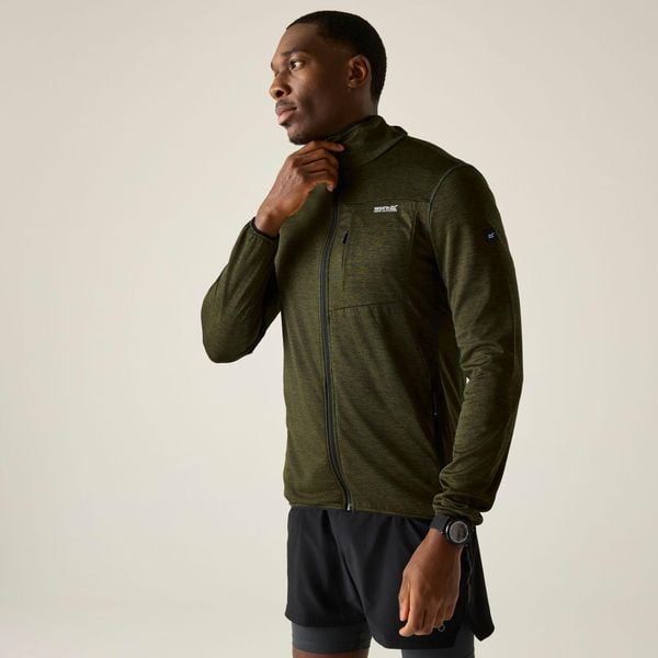 Męska bluza Hillden Marl z zamkiem błyskawicznym. Niebieskie bluzy męskie Regatta, m, bez wzorów, z materiału, bez kaptura. Za 169.99 zł.