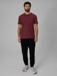 4F Spodnie dresowe joggery męskie - czarne XL. Czarne spodnie sportowe męskie 4f, m, bez wzorów, z bawełny. Za 149.99 zł.