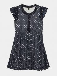 Guess Sukienka codzienna J4RK19 WA2T0 Czarny Regular Fit. Czarne sukienki dla dziewczynek Guess, z aplikacjami, z syntetyku, bez ramiączek. Za 199.99 zł.